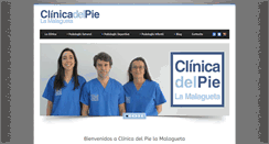 Desktop Screenshot of clinicadelpielamalagueta.com